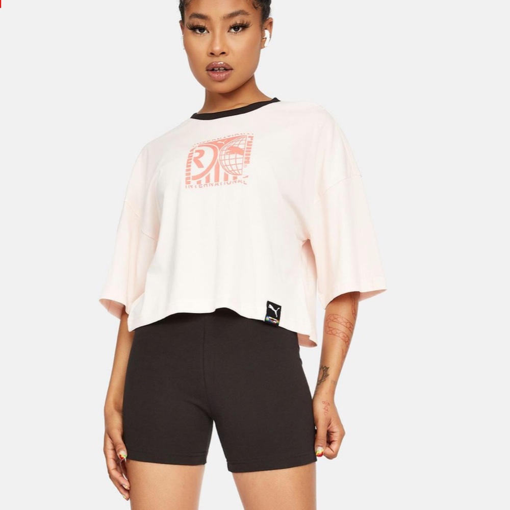 NWT Puma Cloud Pink PI Graphic Tee - Size L